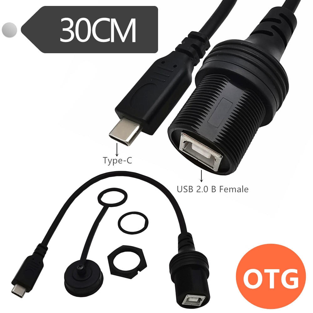 ڵ  ÷ Ʈ USB 3.1 C ŸԿ B Ÿ  ̺, ڵ  Ʈ    OTG  ̺, 0.3m
